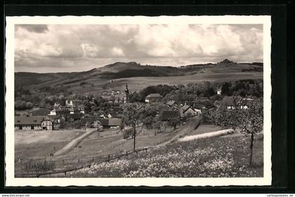 AK Gersfeld /Rhön, Ortsansicht mit Wachtküppel