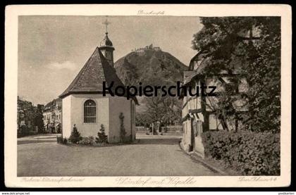 ALTE POSTKARTE RHÖNDORF MIT KAPELLE DRACHENFELS BAD HONNEF cpa postcard AK Ansichtskarte