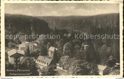 Rosenthal-Bielatal Hotel Pension Schweizermuehle Handabzug