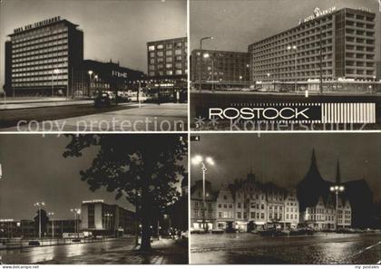 ROSTOCK  CITY Lange Strasse Ostsee Druck Rostock Interhotel Warnow Thaelmann Pla