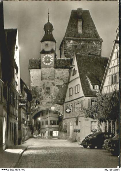 Rothenburg Tauber Rothenburg  ungelaufen ca. 1965