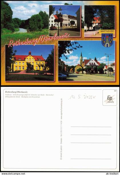 Ansichtskarte Rothenburg (Oberlausitz) Rózbork Mehrbild Stadtansichten 2008