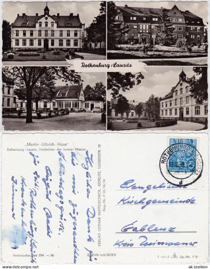Rothenburg (Oberlausitz) Rózbork Ulbrich-Haus Heilstätten Inneren Mission 1958