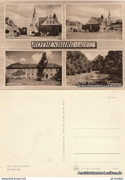 Rothenburg/OL Rózbork: Karl-Marx-Platz, Landambulatorium Naturschutzpark 1966