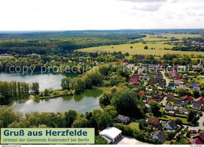 Herzfelde Strausberg Fliegeraufnahme Teilansicht