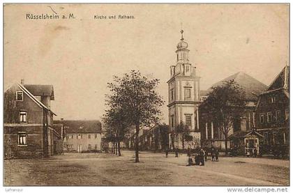 allemagne - ref  705- russelsheim   - carte bon etat -