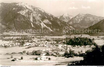 Ruhpolding Bayern Gesamtansicht mit Sonntagshorn Chiemgauer Alpen