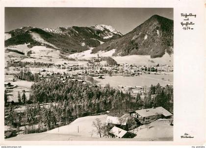 Ruhpolding Bayern Winterpanorama mit Hochfelln Chiemgauer Alpen