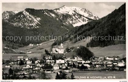 Ruhpolding Gesamtansicht mit Hochfelln Chiemgauer Alpen