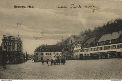 HOMBURG, Pfalz., Marktplatz (1919) AK