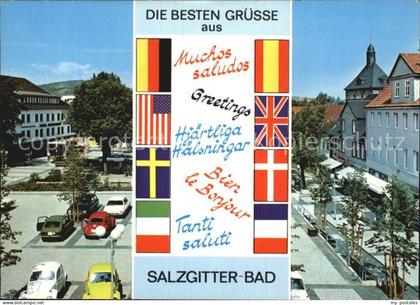 Bad Salzgitter Marktplatz Nationalflaggen