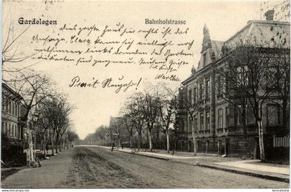 Gardelegen - Bahnhofstrasse - Bahnpost Berlin Hannover