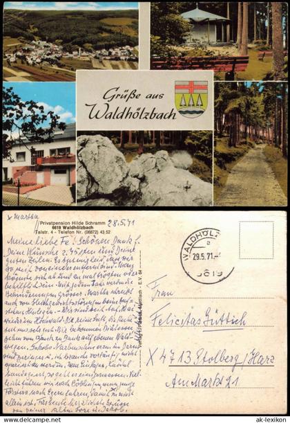 Waldhölzbach-Losheim am See Privatpension Hilde Schramm Mehrbild 1971