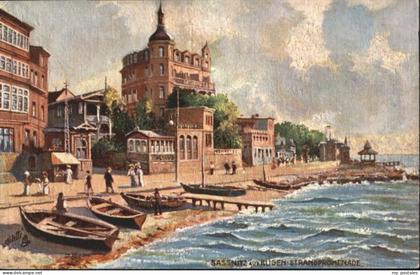 Sassnitz Ostseebad Ruegen Sassnitz Ruegen Strandpromenade Schiff