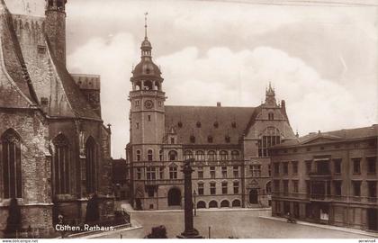 Ansicht Rathaus in Köthen Sachsen-Anhalt AK 1928