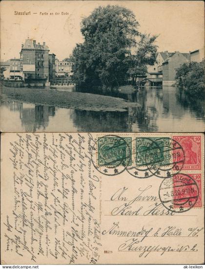Ansichtskarte Staßfurt Stassfurt An der Bode 1920