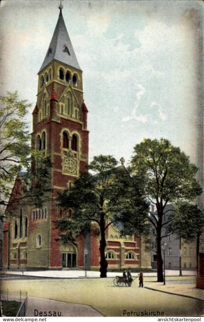 CPA Dessau in Saxe Anhalt, Petruskirche