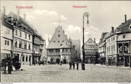 CPA Halberstadt Saxe Anhalt, Fischmarkt