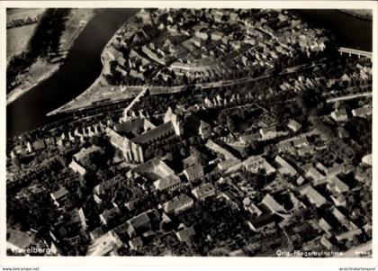 CPA Havelberg in Saxe Anhalt, Fliegeraufnahme