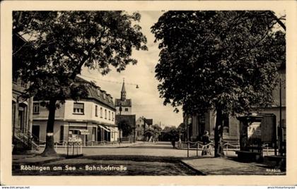 CPA Röblingen am See Mansfelder Land, Bahnhofstraße