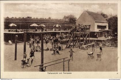 CPA Schelkau Teuchern im Burgenlandkreis, Erholungsstätte Bad Schelkau, Terrasse