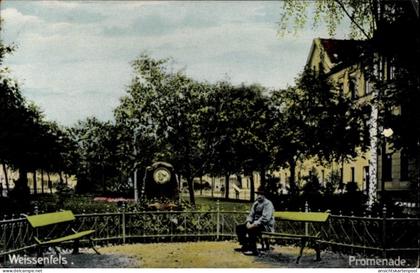 CPA Weißenfels Saxe Anhalt, Promenade, Denkmal