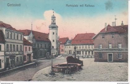Gerbstedt Marktplatz mit Rathaus gl1919 #95.768