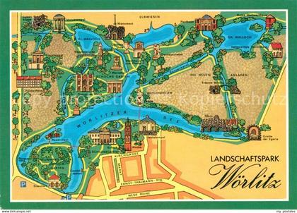Woerlitz Landschaftspark Karte