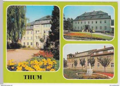 (99274) AK Thum, Mehrbildkarte, 1988