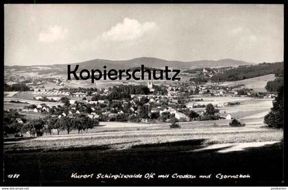 ALTE POSTKARTE KURORT SCHIRGISWALDE OBERLAUSITZ MIT CROSTAU & CZORNEBOH Serachow Schirgiswalde-Kirschau Ansichtskarte