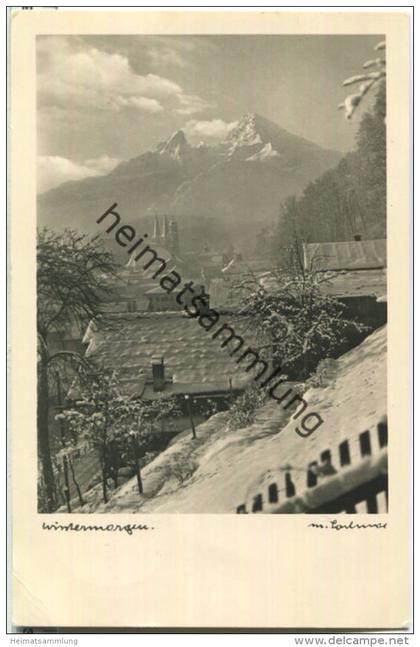 Berchtesgaden - Wintermorgen - Foto-Ansichtskarte - Verlag M. Lochner Berchtesgaden