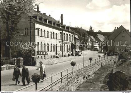 Bockau Erzgebirgskreis Karl Marx Str mit HOG Sachsenhof