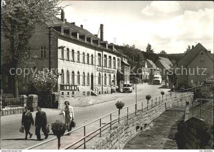 Bockau Erzgebirgskreis Karl-Marx-Strasse mit HOG Sachsenhof