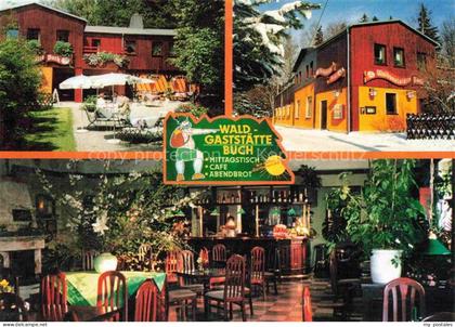 Buch Treuen Waldgaststaette Buch Terrasse Gastraum Theke