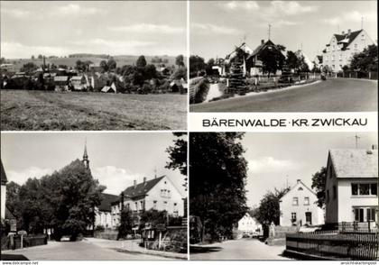 CPA Bärenwalde Crinitzberg in Sachsen, Ortsansicht, Straßenansichten