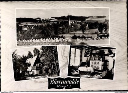 CPA Bärenwalde Crinitzberg in Sachsen, Teilansicht, Ferienheim Hubertushöhe