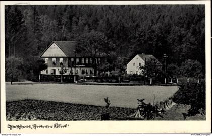 CPA Burkau Sachsen, Gasthaus Heiterer Blick, Walter Wirth, Wald, Feld