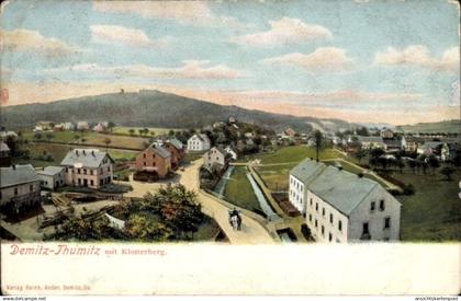 CPA Demitz Thumitz in Sachsen, Gesamtansicht, Klosterberg