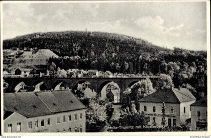 CPA Demitz Thumitz in Sachsen, Gesamtansicht, Klosterberg