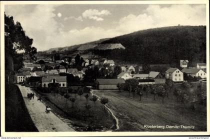 CPA Demitz Thumitz in Sachsen, Teilansicht, Bergwirtschaft Klosterberg