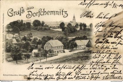 CPA Dorfchemnitz Sayda im Erzgebirge, Teilansicht