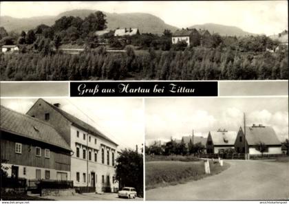 CPA Hartau Zittau in Sachsen, Gruß aus Hartau bei Zittau, Landschaft, Häuser, Töpfer, Ameisenberg