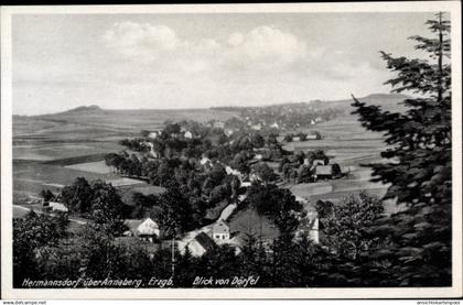 CPA Hermannsdorf Elterlein im Erzgebirge, Panorama, Dörfel