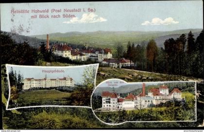 CPA Hohwald Neustadt in Sachsen, Heilstätte Hohwald, Hauptgebäude