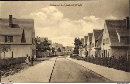 CPA Lauta in der Lausitz, Lautawerk, Specketerstraße, Wohnhäuser