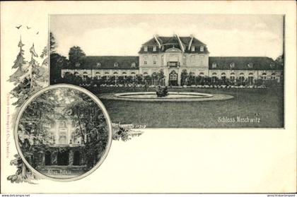 CPA Neschwitz in der Oberlausitz, Schloss vom Park gesehen, Altes Palais
