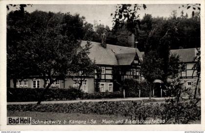 CPA Schmeckwitz Oberlausitz, Historisches Gebäude, Moor- und Eisenschwefelbad, ländliche Umgebung