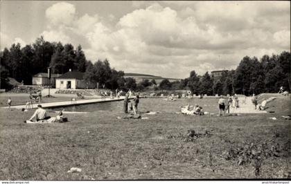 CPA Sehma Sehmatal im Erzgebirge, Partie im Volksbad, Freibad