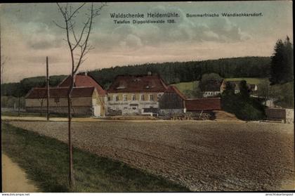 CPA Wendischkarsdorf Karsdorf Rabenau, Waldschänke Heidemühle