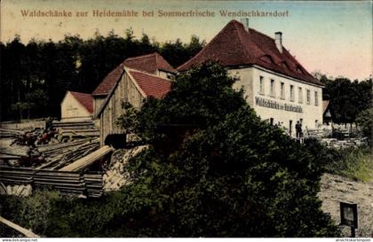CPA Wendischkarsdorf Karsdorf Rabenau, Waldschenke zur Heidemühle